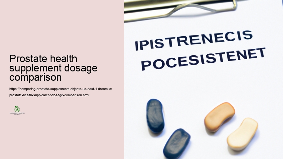 Performance Contrast: Which Prostate Supplements Job Suitable?