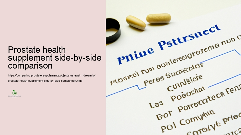 Performance Contrast: Which Prostate Supplements Job Perfect?