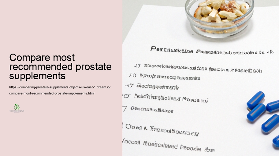 Safety and security Accounts and Adverse effects of Various Prostate Supplements
