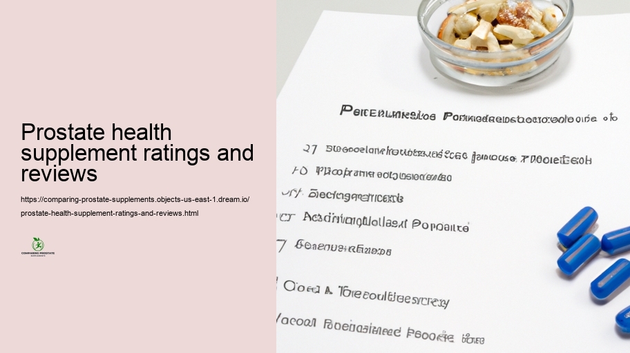 Efficacy Comparison: Which Prostate Supplements Job Finest?