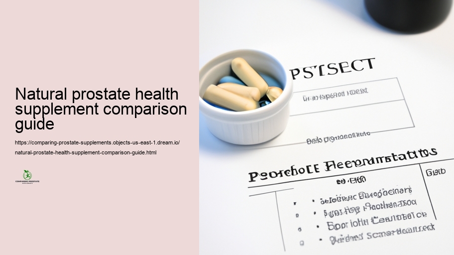 Efficiency Comparison: Which Prostate Supplements Job Perfect?