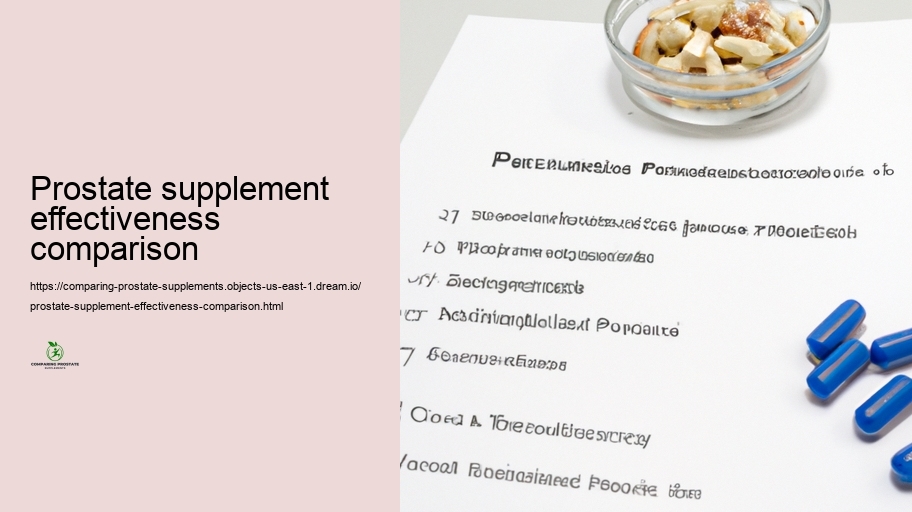 Consumer Assessments and Endorsements: Consumer Experiences with Prostate Supplements